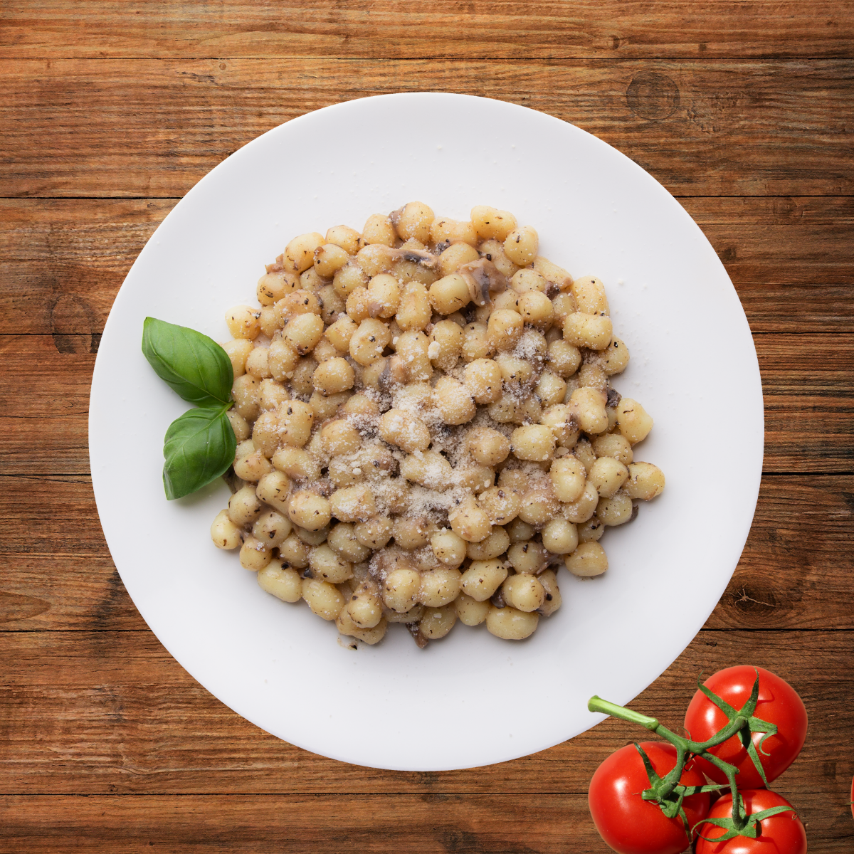 Glutenfreie Gnocchi mit getrüffelten Pilzen
