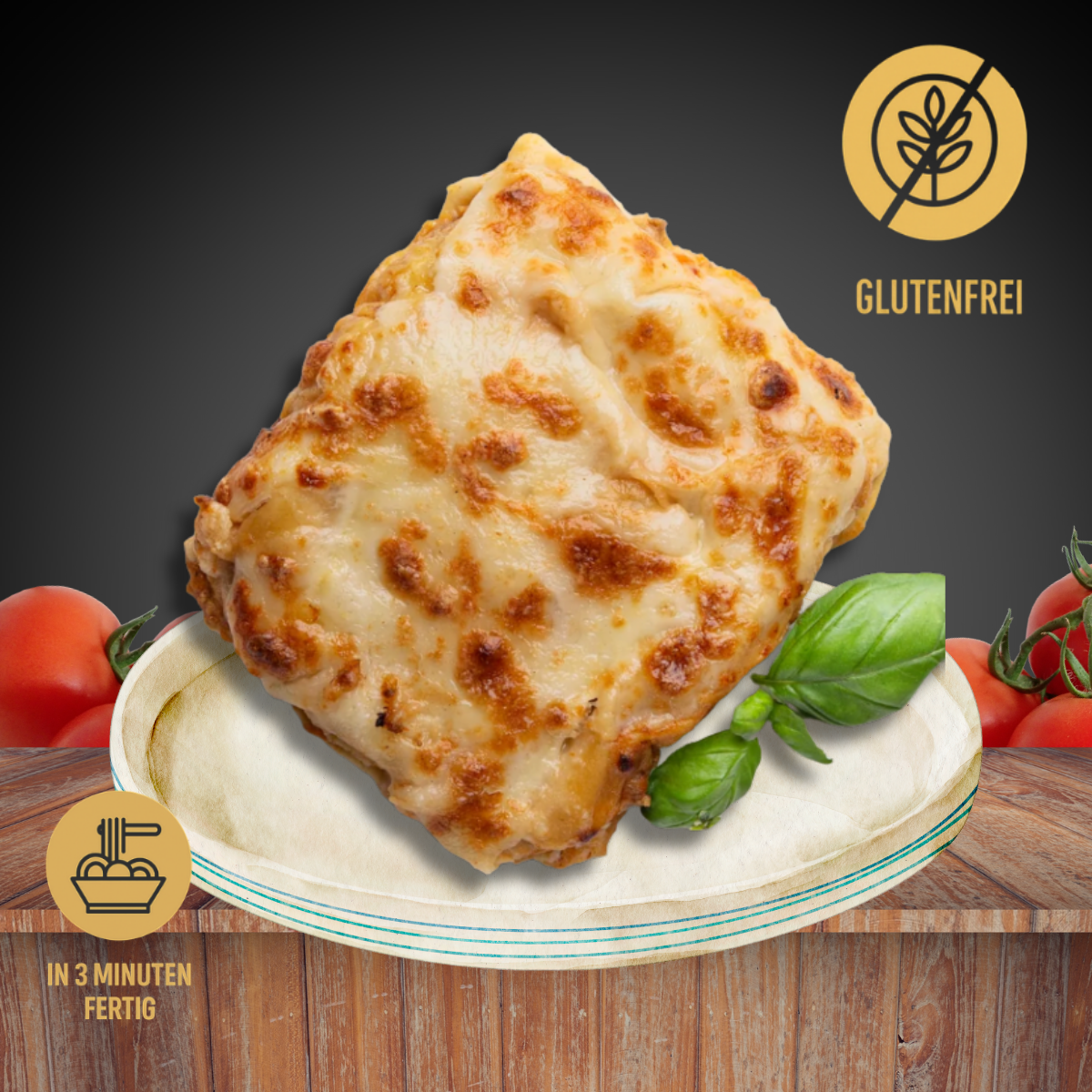 Glutenfreie Lasagne Bolognese