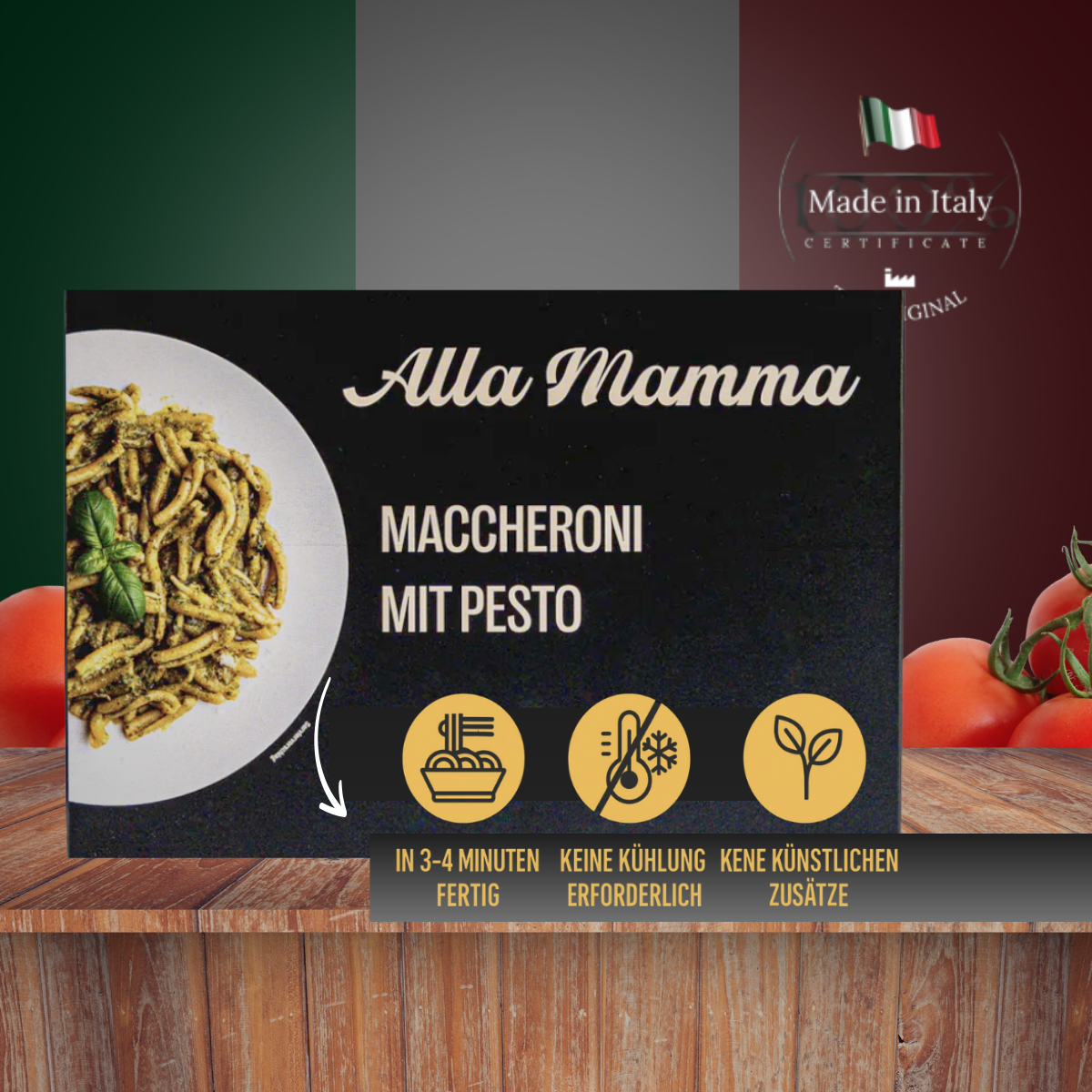 Maccheroni mit Pesto