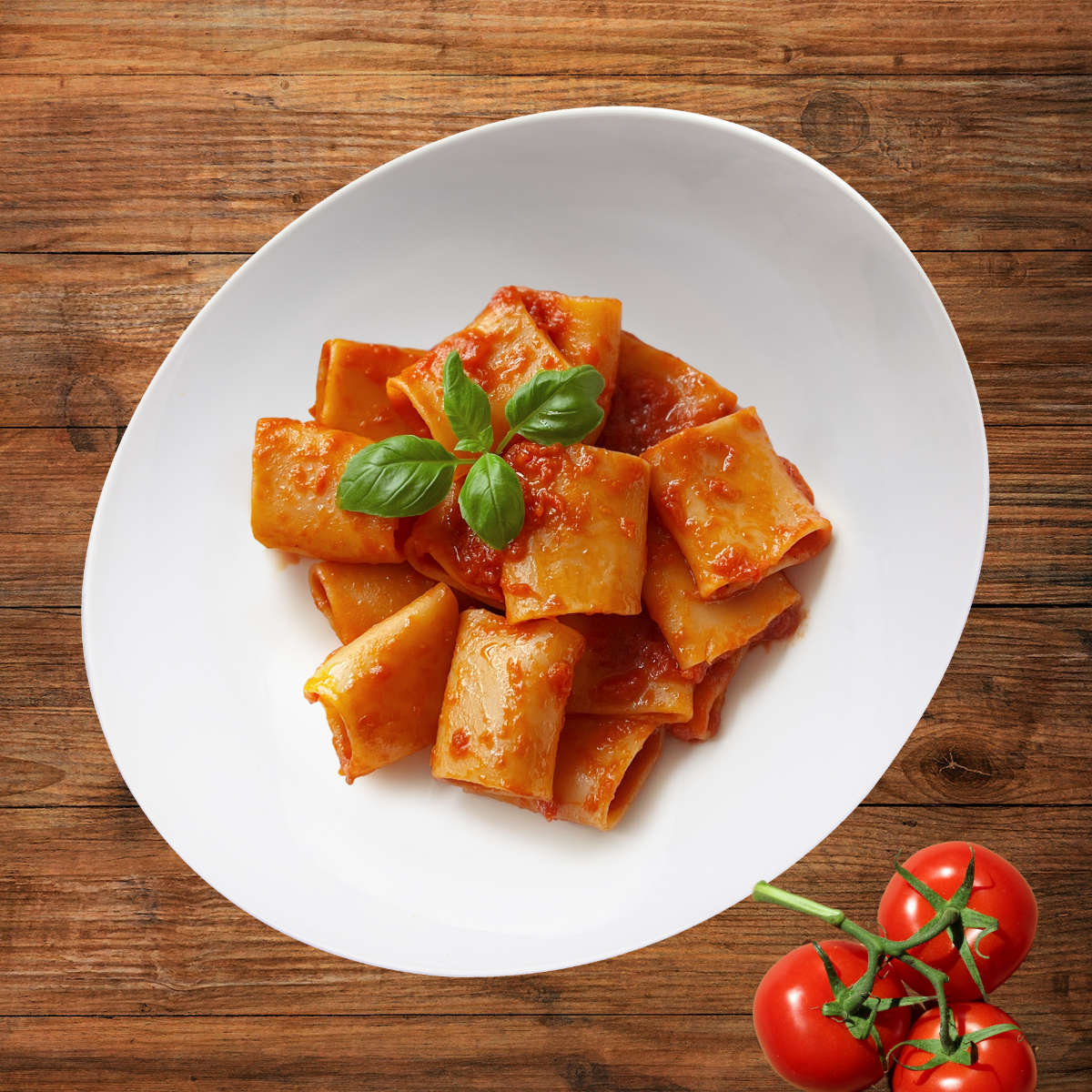 Glutenfreie Paccheri Pomodoro