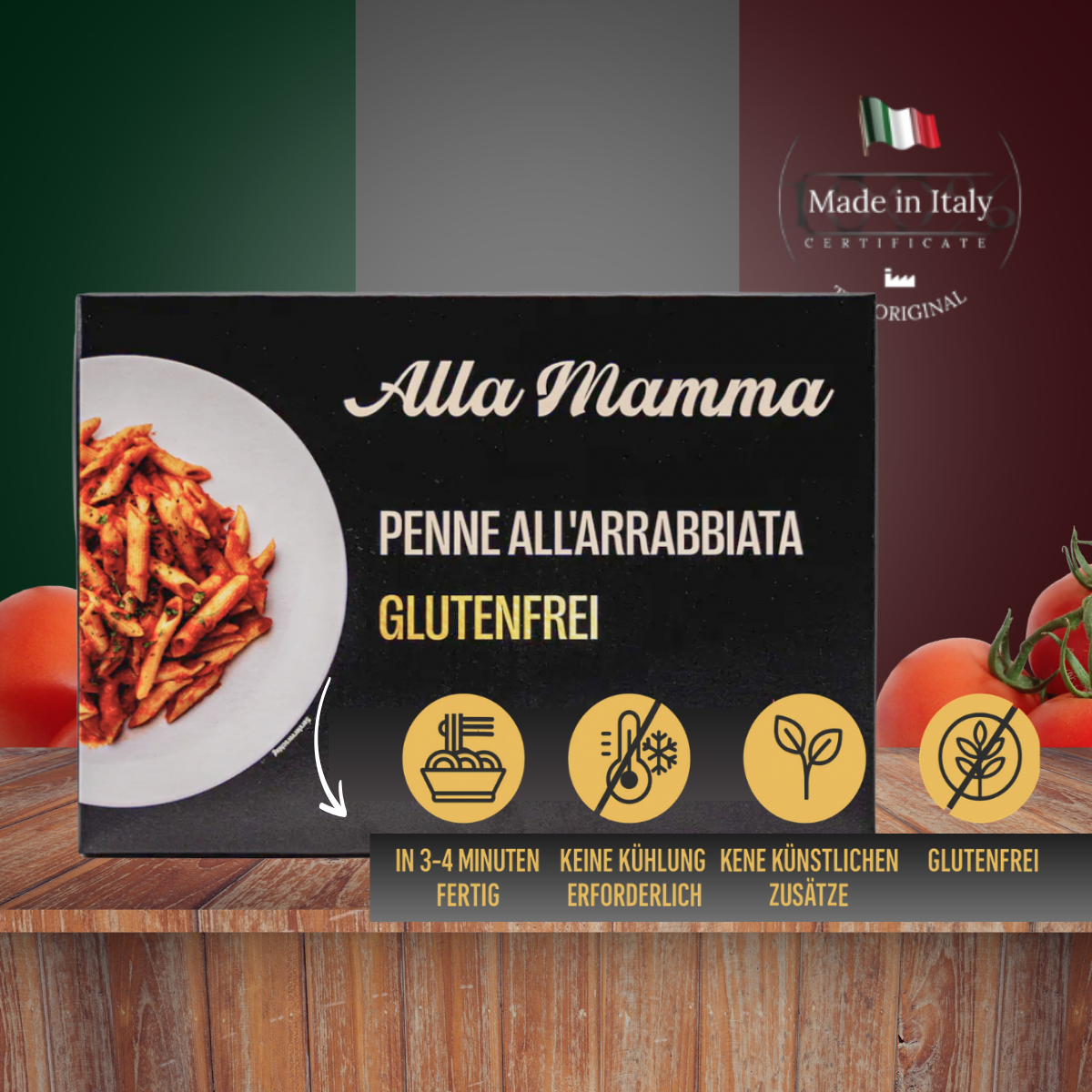 Glutenfreie Penne all'Arrabbiata
