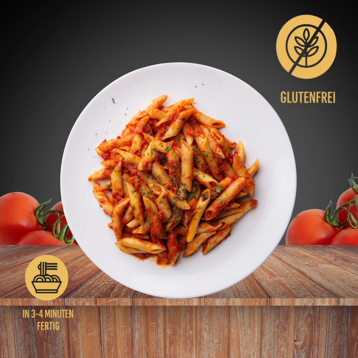 Glutenfreie Penne all'Arrabbiata
