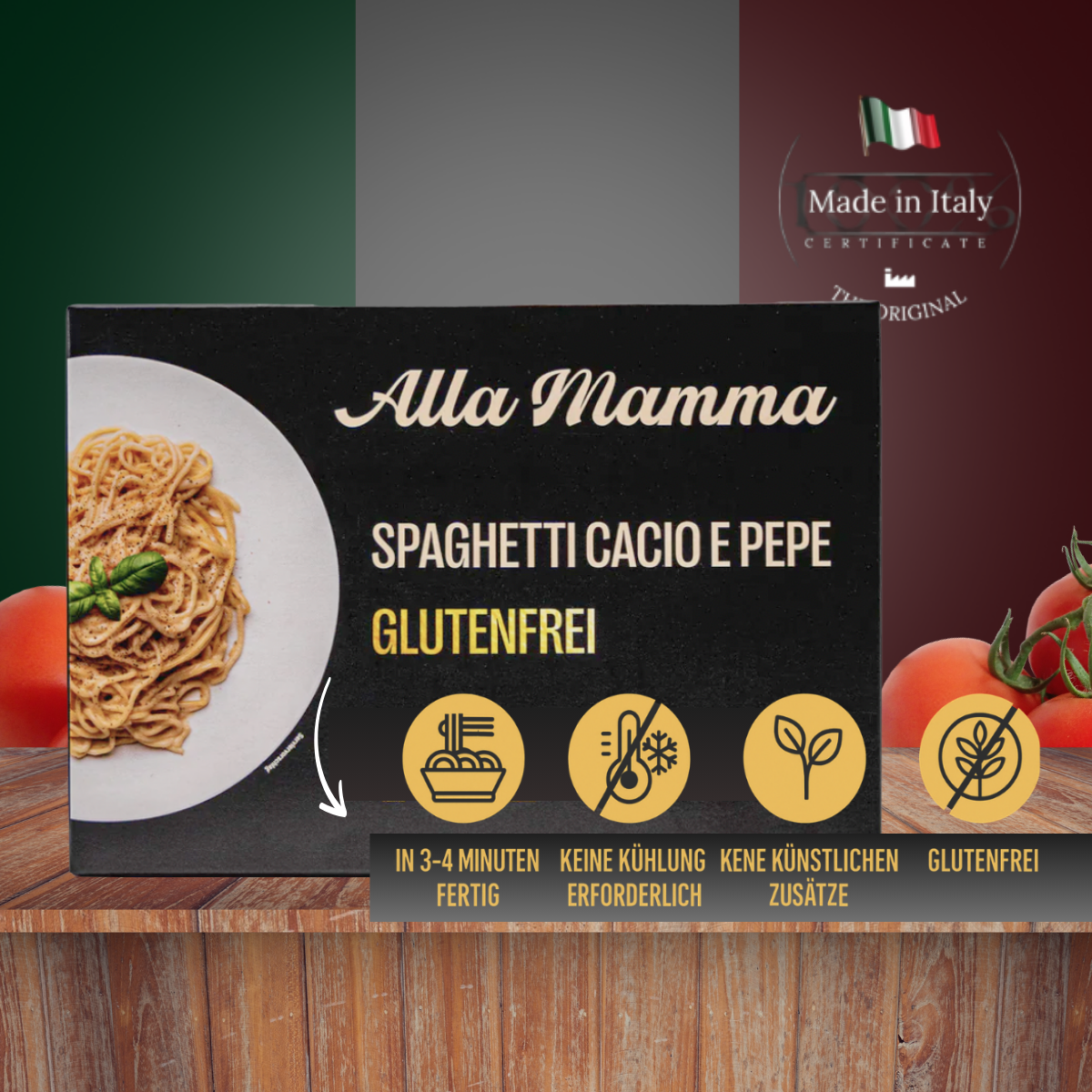Glutenfreie Spaghetti Cacio e Pepe