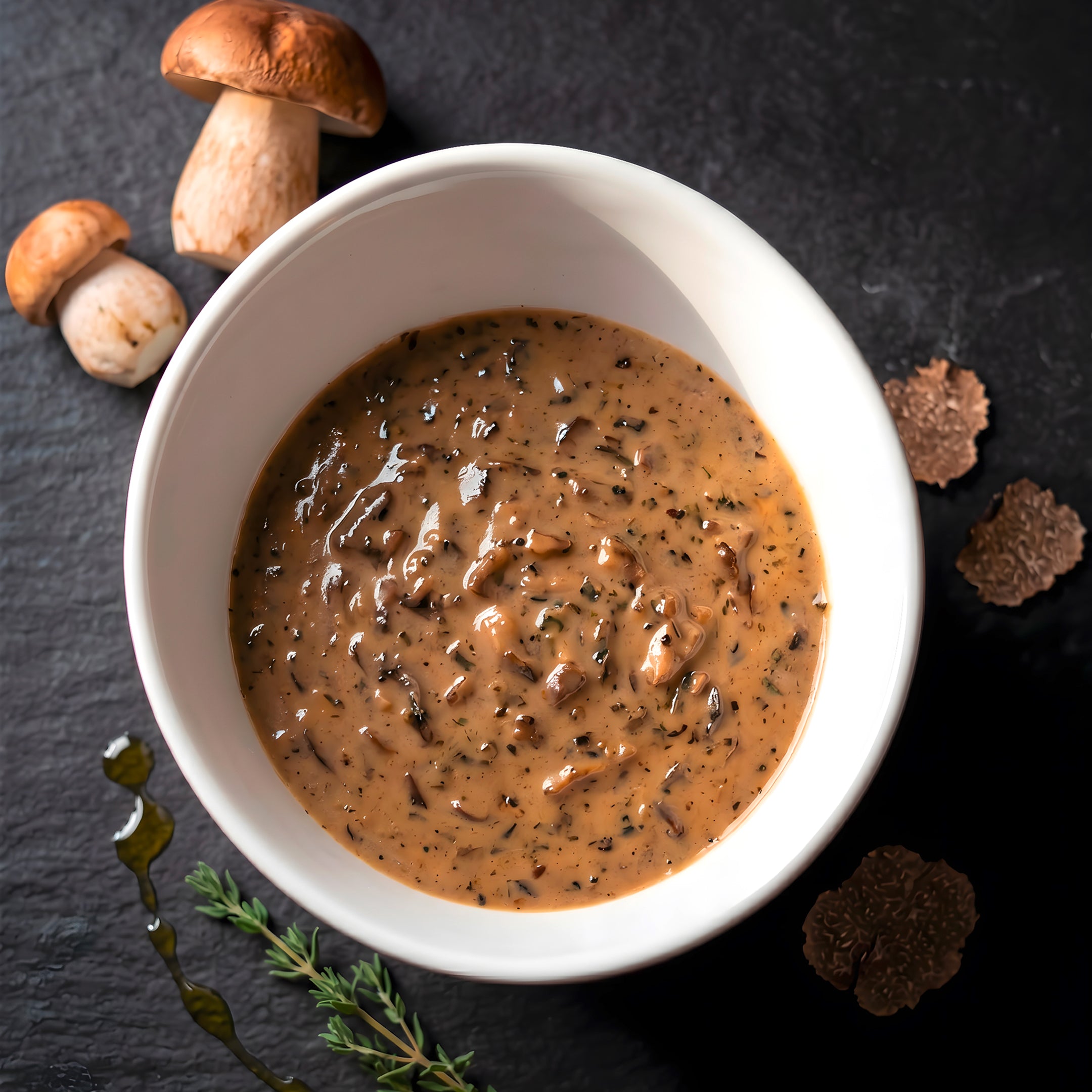 Trüffelsauce mit Champignons