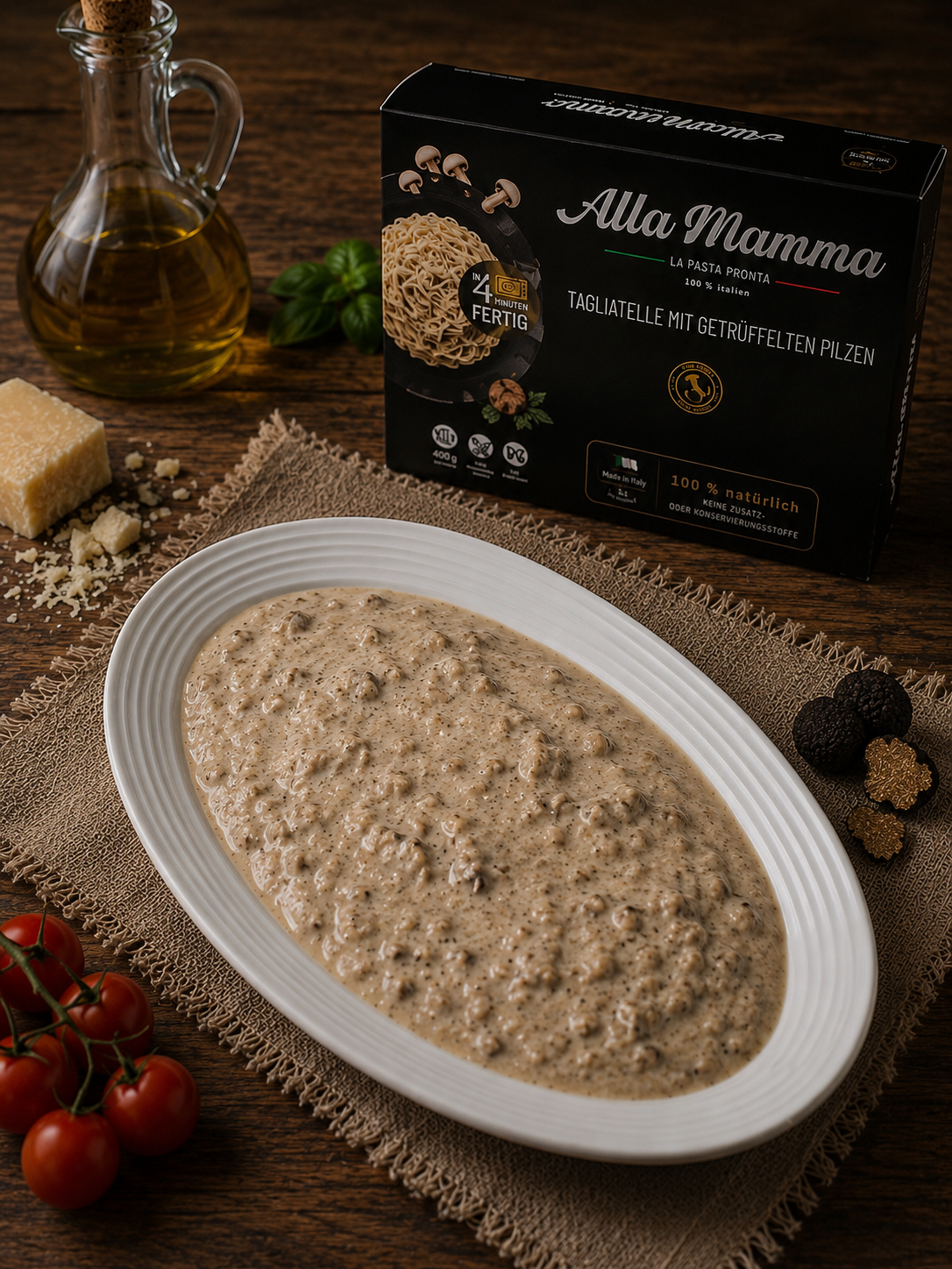 Trüffelsauce mit Champignons