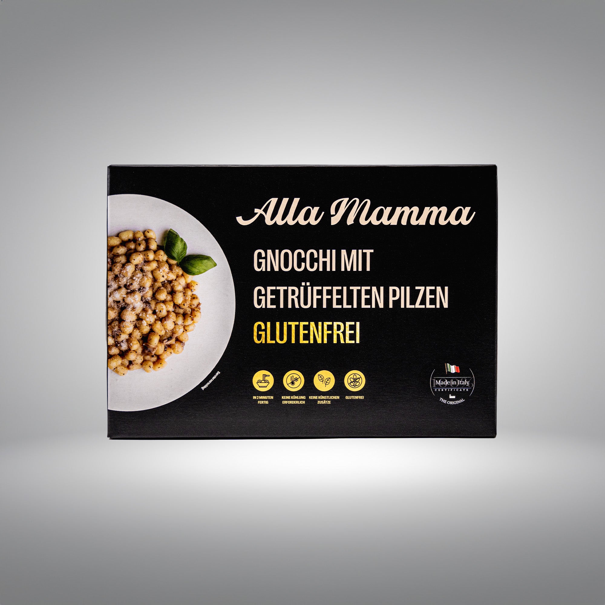 Glutenfreie Gnocchi mit getrüffelten Pilzen