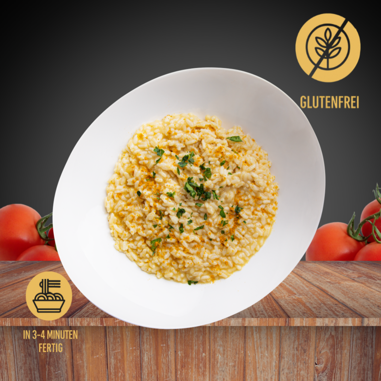 Glutenfreies Safranrisotto