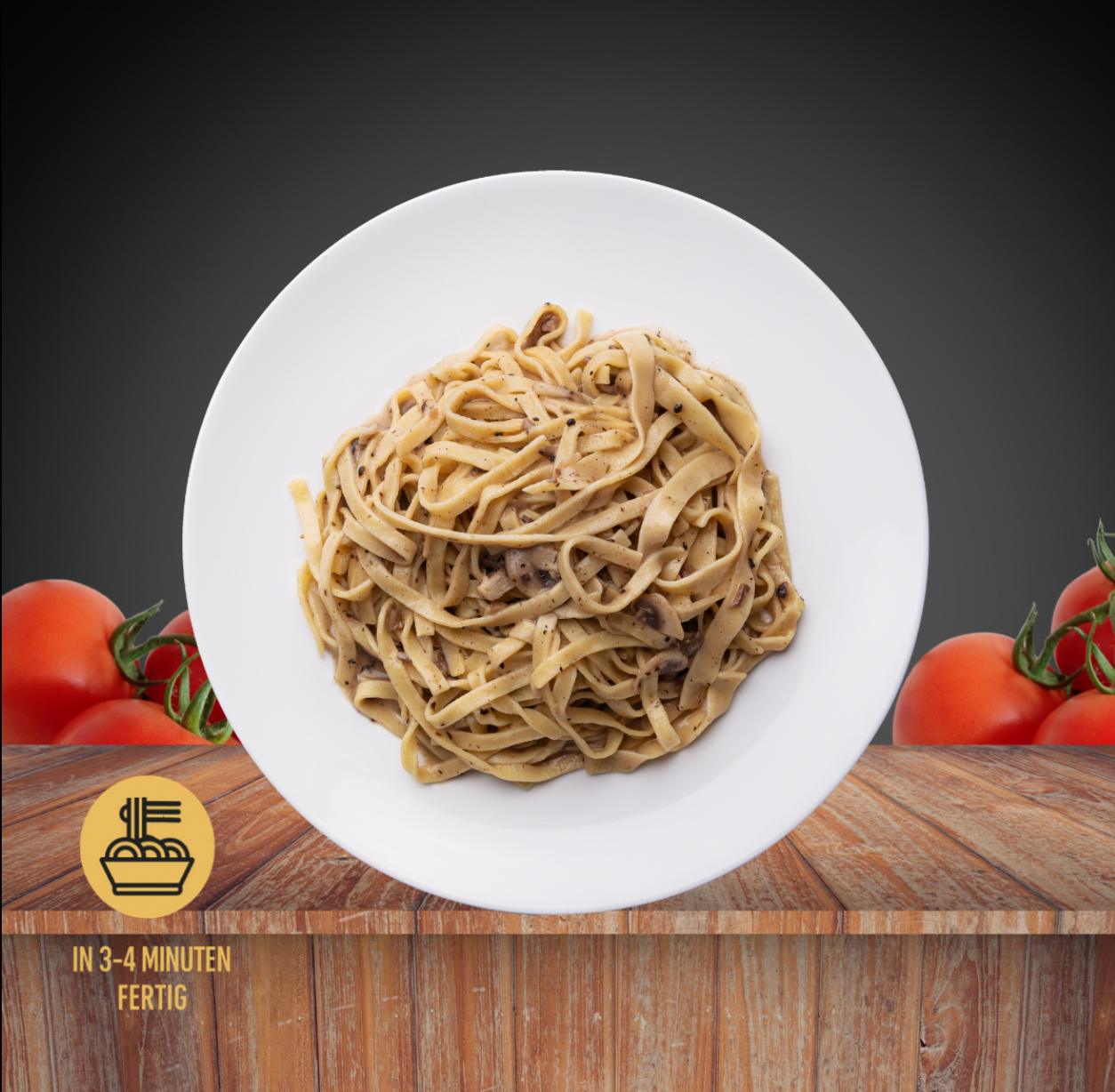 Tagliatelle mit getrüffelten Pilzen