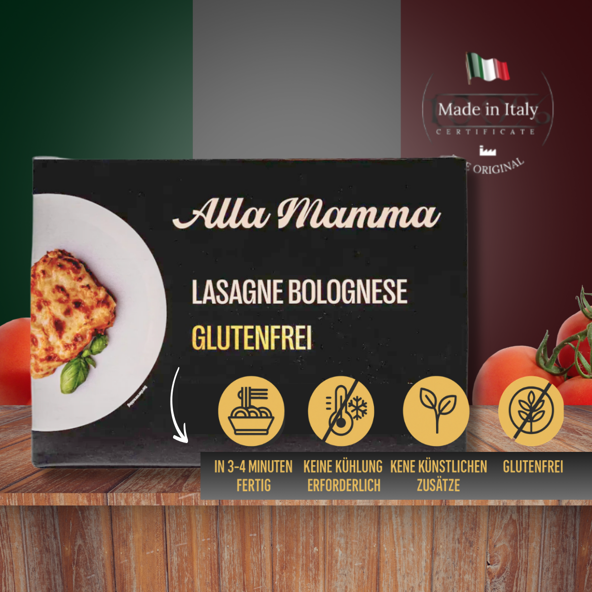 Glutenfreie Lasagne Bolognese