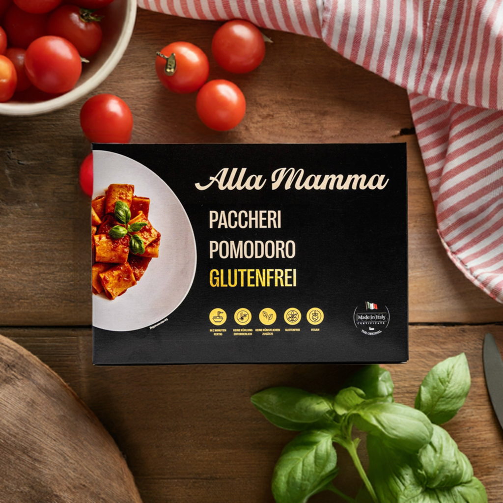 Glutenfreie Paccheri Pomodoro