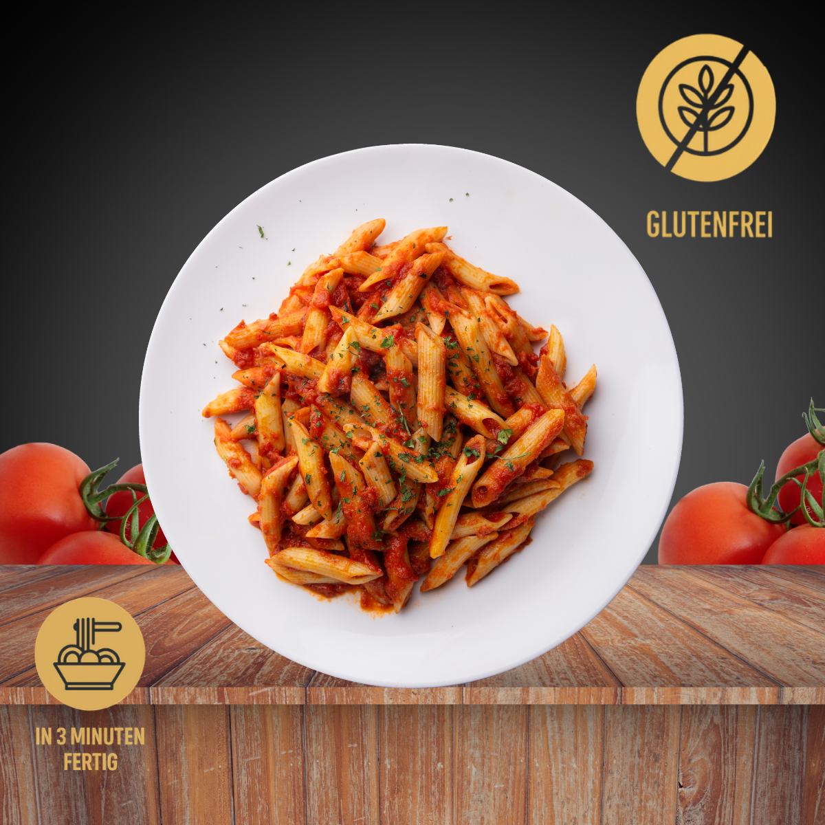 Glutenfreie Penne all'Arrabbiata
